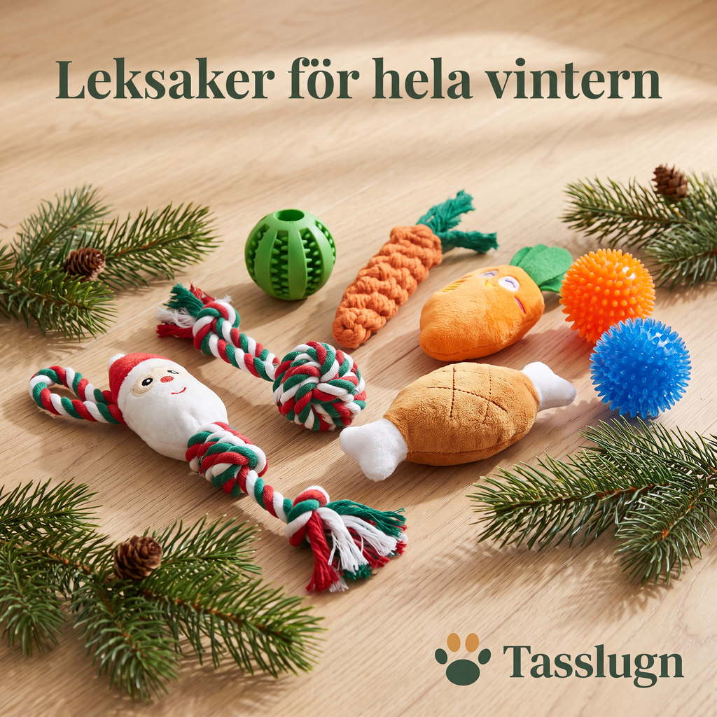 Leksaker för hela vintern – repleksaker, plyschleksaker och bollar