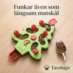 Julgranspusslet funkar även som långsam matskål