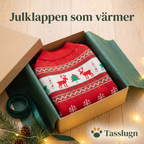Julklappen som värmer – jultröjan i en presentkartong