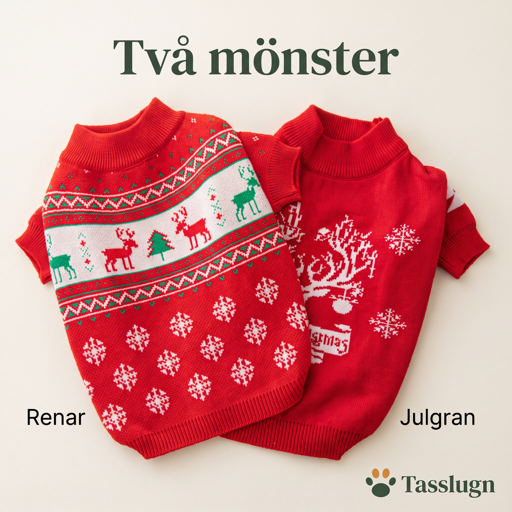 Två mönster: renar och julgran