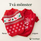 Två mönster: renar och julgran