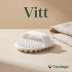 Badborste i silikon – vit