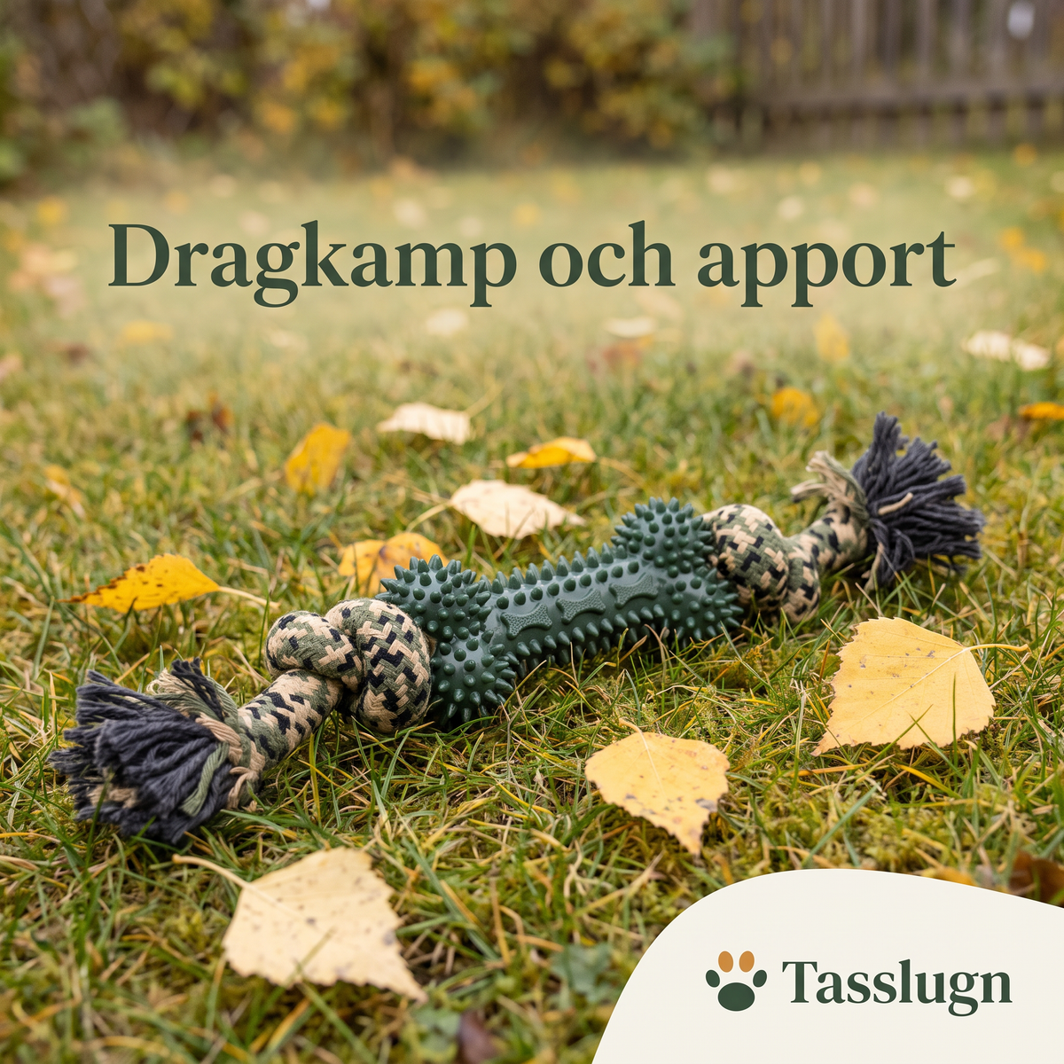 Tuggben med rep – för dragkamp och apport